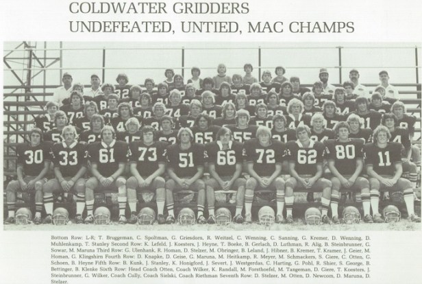 1977 Coldwater Football Team