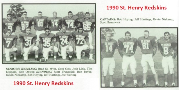 1990 SH Football Captains and Seniors