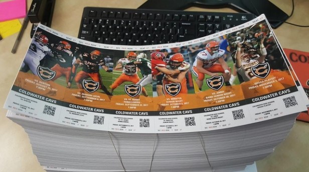 2017 Coldwater Football Tixs