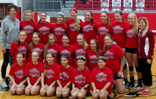 2017 - New Bremen Girls VB Team