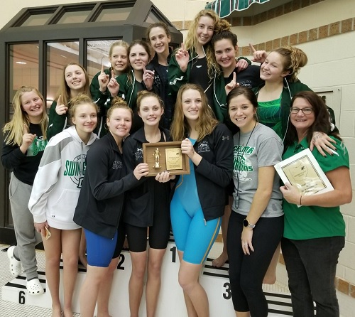 Celina Swim Team - 2018 - courtesy Celina HS Twitter