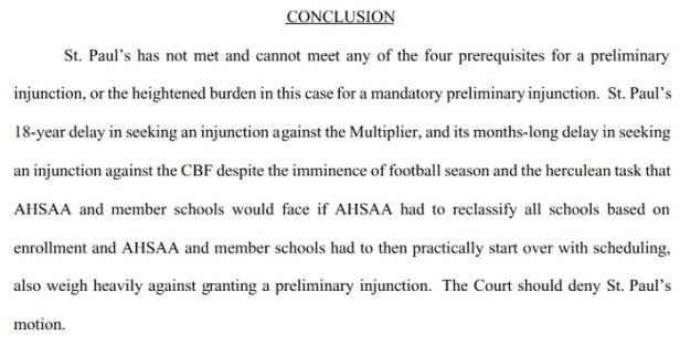AHSAA conclusion