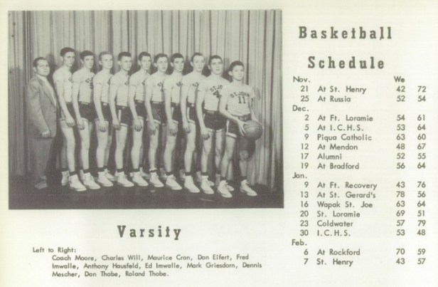 1953 st. john hs boys basketball