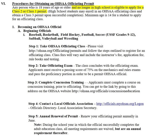 becoming an official a