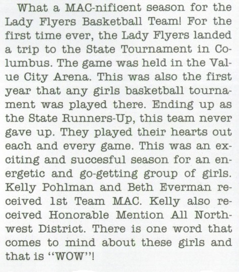 2000 ML Girls Basketball recap