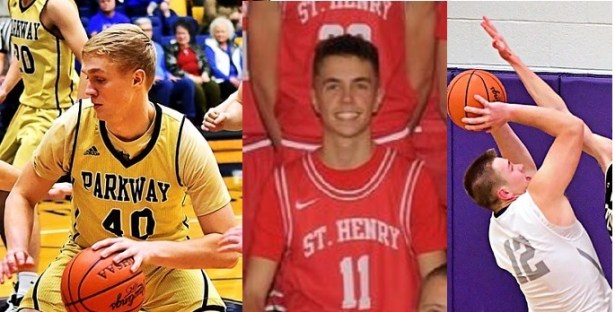 Caleb Kinney, Riley Link and Clay Schmitz