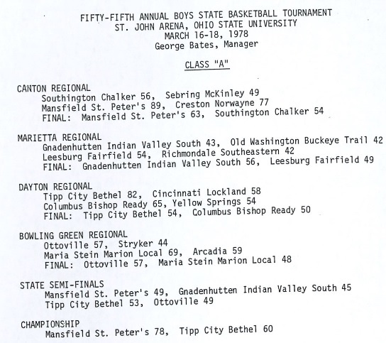 1978 State Championship scores