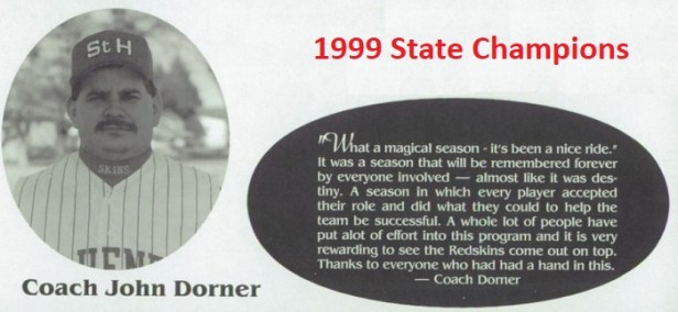 1999 SH Baseball Coach Dorner